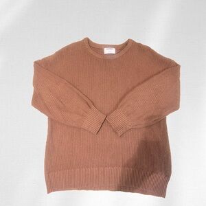 Cozy Knit Sweater in Warm Brown